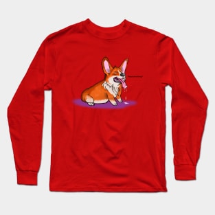 Heavy Breathing Corgi Long Sleeve T-Shirt